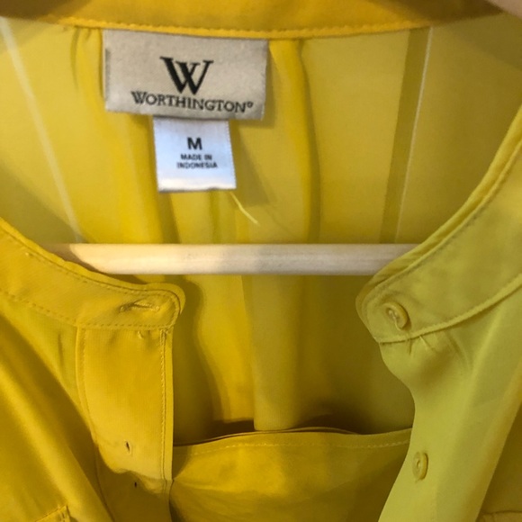 Button down Blouse by Worthington semi sheer - Picture 5 of 10